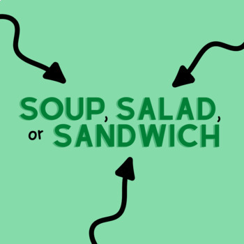 Preview of Soup, Salad, or Sandwich Ice Breaker