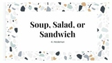 Soup, Salad, or Sandwich Team-Building Game
