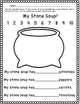 Stone Soup Literacy and Math Activities by Heather J | TpT