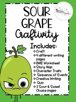 Preview of Sour Grape Craft/ Book Companion