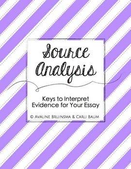 Preview of Keys to Interpret Evidence for Your Essay - (COMMON CORE ALIGNED - Gr. 6-12)