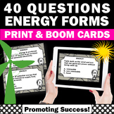 Sources Forms Types of Energy 4th 5th Grade Science BOOM C