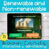 Sources of Energy - Renewable and Non-Renewable - Boom Task Cards