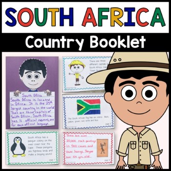 Preview of South Africa Country Booklet - Country Study - Interactive and Differentiated