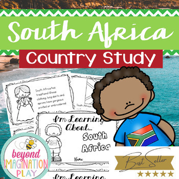 Preview of South Africa Country Study *BEST SELLER* Comprehension, Activities Play Pretend