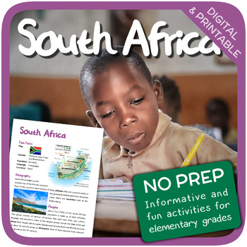 Preview of South Africa (Fun stuff for elementary grades)