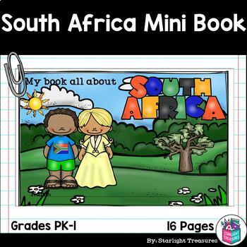 Preview of South Africa Mini Book for Early Readers - A Country Study