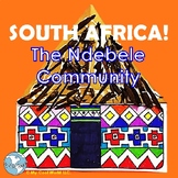 South Africa! The Ndebele Community - Lesson, Painted House Craft with Geometry