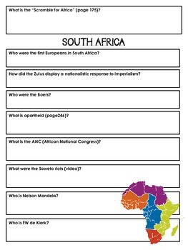 south africa travel questionnaire