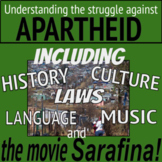 South Africa & apartheid DIGITAL UNIT and movie Sarafina! 