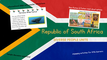 Preview of South Africa for Little Learners Geography Lesson
