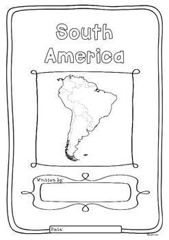 Preview of South America 12 Countries Study - worksheets flags and maps for each country