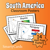 South America Geography Posters