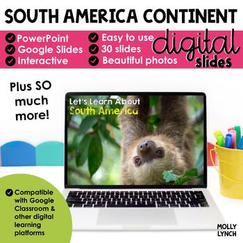 Preview of South America Continent Study through PowerPoint Google Apps Seesaw