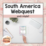 South America Countries Webquest with Google Slides | Dist
