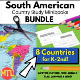 South America Country Studies BUNDLE | K-2nd