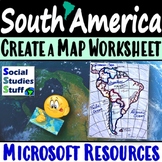 South America Create a Map Worksheet | Absolute and Relati