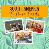 South America Culture Cards Geography Cards Montessori Edu