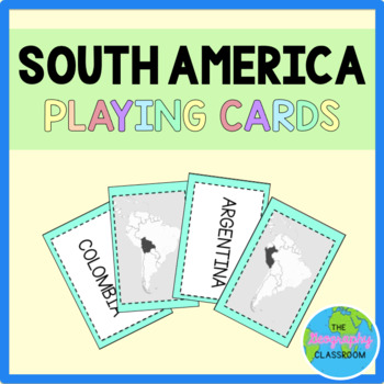 Preview of South America Flashcards and Playing Cards