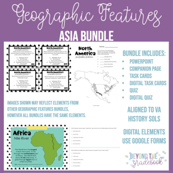 Preview of Asia Geographic Features Bundle