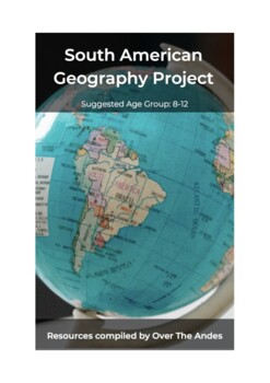 Preview of South America Geography Project: Create an annotated 3D map
