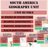 South America Geography Unit Bundle (6+ Weeks)