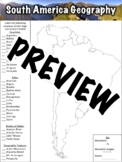 South America Geography Worksheet