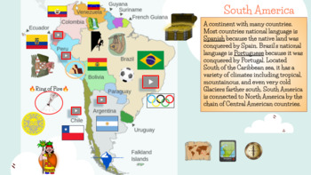 Preview of South America Interactive Slide