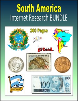 Preview of South America Internet Research BUNDLE