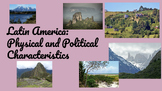 South America/Latin America: Political+Physical+People Map