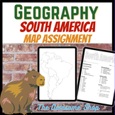 South America Map Activity For Middle and High School Geography