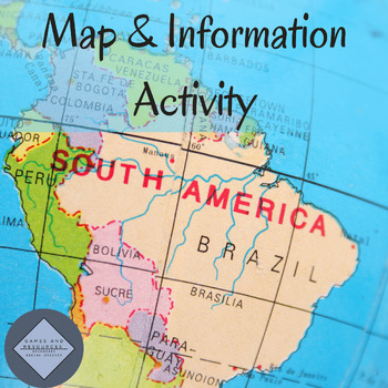 Preview of South America Map and Facts Activity | Google Apps