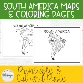 south america coloring sheet