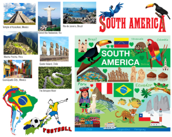 Preview of South America Poster 24 by 30 inches