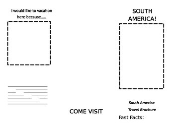 Preview of South America Travel Brochure