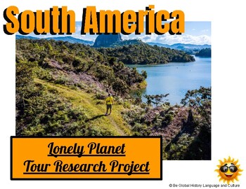 Preview of South America Travel Research Project - Distance Learning