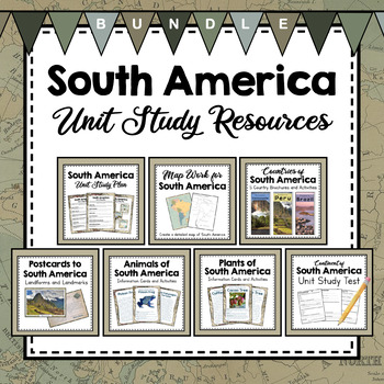 Preview of BUNDLE: South America Unit Studies Resources | South America Unit Activities
