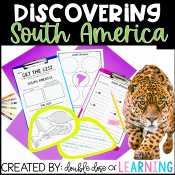 Preview of Continents: South America Research Unit with PowerPoint
