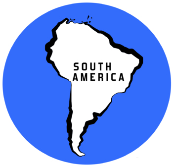 Preview of South America outline map 24 inches