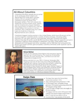Preview of South American Continent Study