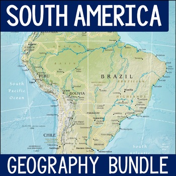 Preview of South American Geography Bundle - Countries of South America Learning Resources