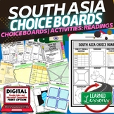 South Asia Activities, Choice Board, Google Geography, Dis