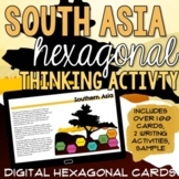 South Asia Hexagonal Thinking Activity (Digital)