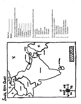 Preview of South Asia Quiz