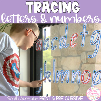 Preview of Tracing Letters & Numbers | SOUTH AUSTRALIAN PRINT & PRECURSIVE BUNDLE