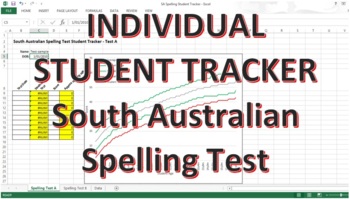 Preview of South Australian Spelling Student Tracker