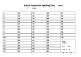 south australian spelling test pdf