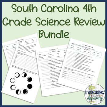 Preview of South Carolina 4th Grade Science Review Bundle
