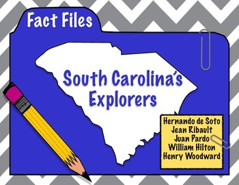 Preview of South Carolina Explorers: Explorer Fact Files