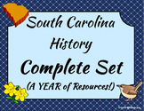 South Carolina History Complete Set - Entire Year of Lesso